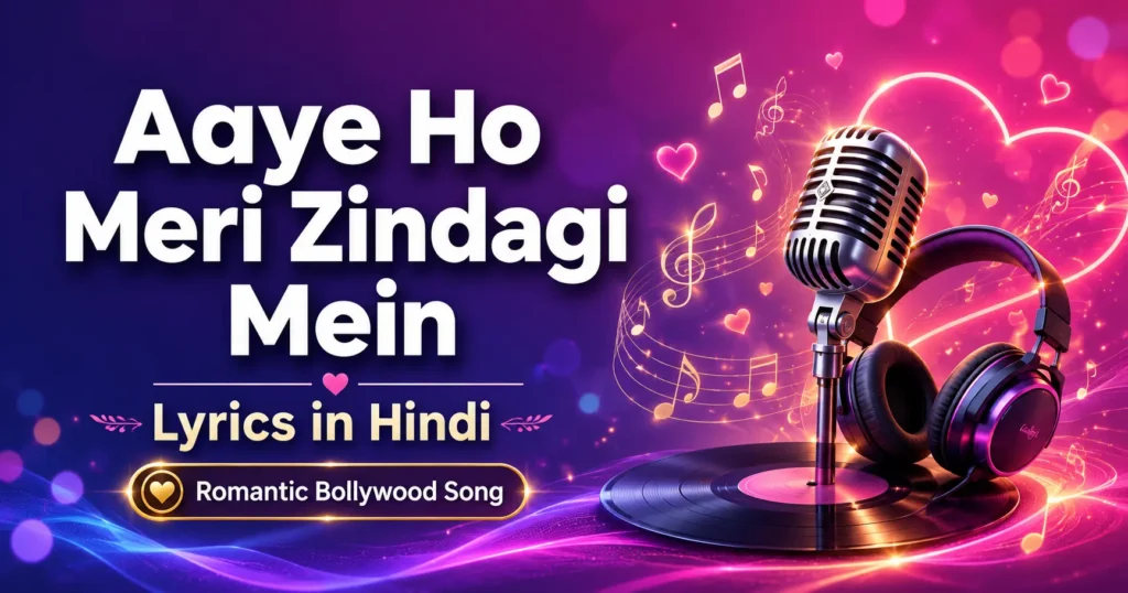 Aaye Ho Meri Zindagi Mein Lyrics in Hindi Romantic Bollywood Song